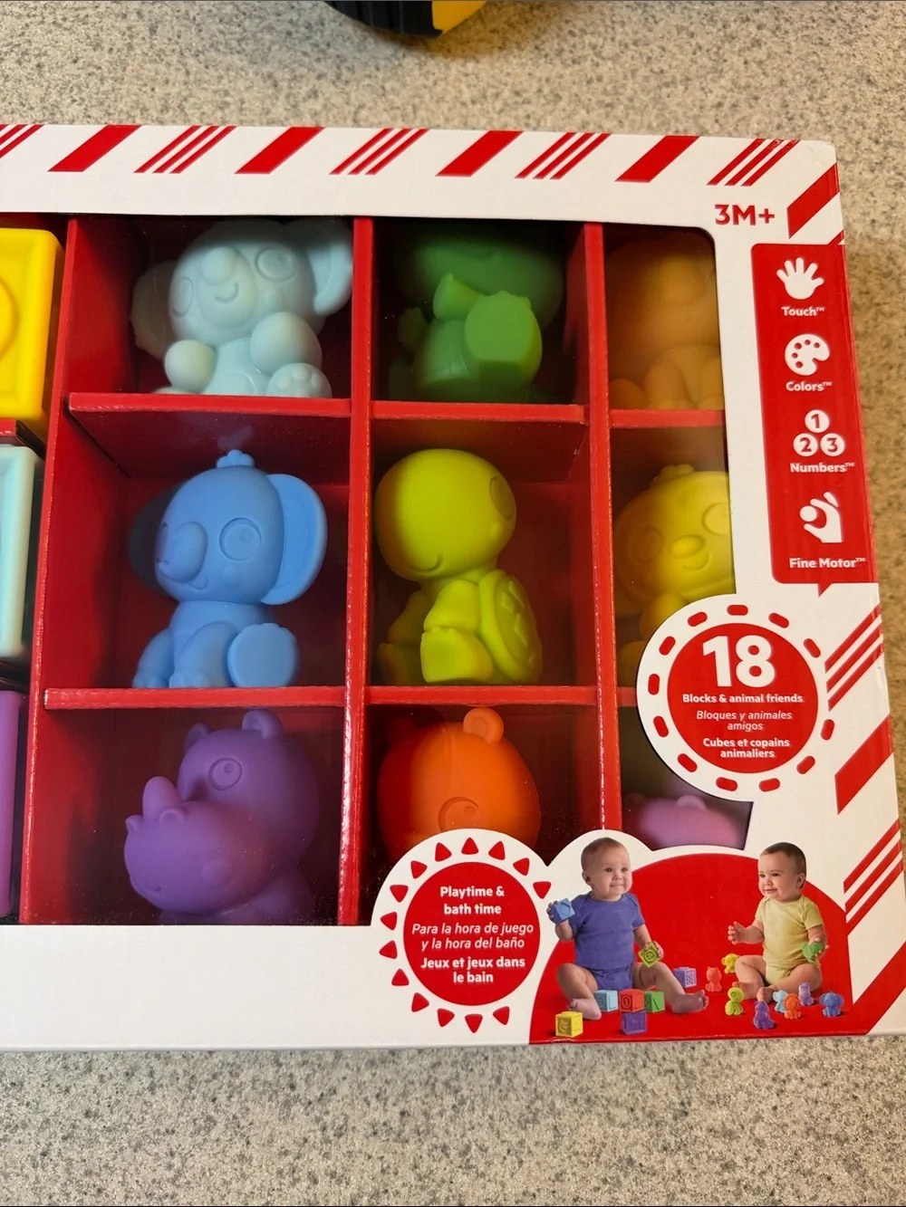Bright Starts Cubes & Cuties Stacking Playset in Multicolor